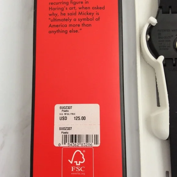 Swatch Watch/MICKEY BLANC SUR NOIR